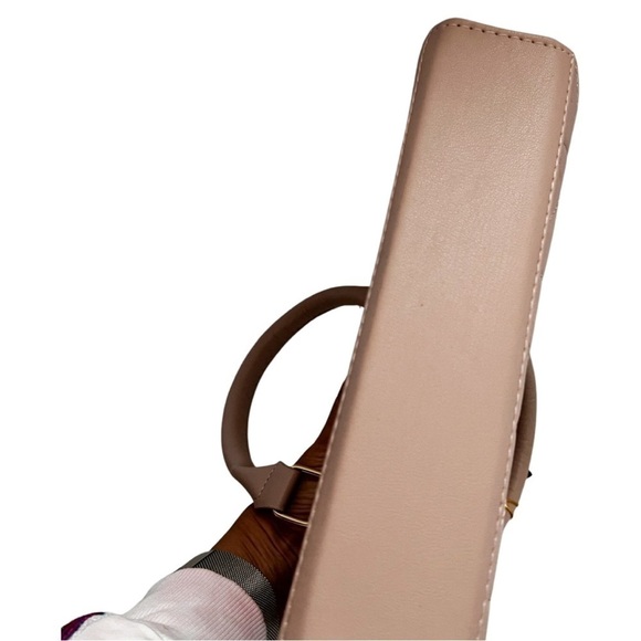 NWT BEBE Zaza Crystal Logo Mini Satchel Bag Pink - Picture 3 of 7